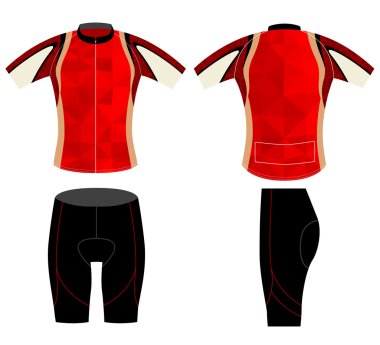 Yelek grafik düşük Poli dizayn Bisiklete binme