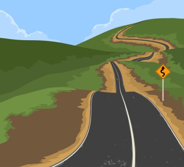 Yoldaki trafik işareti