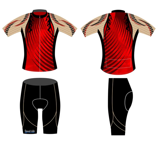 Grafický design cyklistická vesta — Stockový vektor