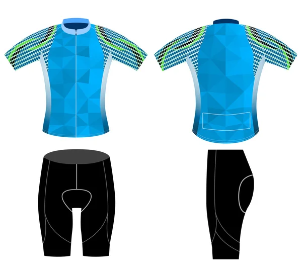 Gilet grafico in poli ciclismo — Vettoriale Stock