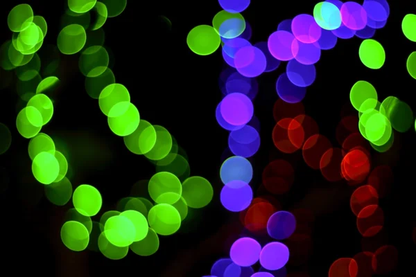 Colorful lighting defocused scene — Stock Photo, Image