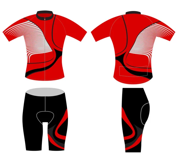 Chaleco ciclismo deportes diseño de moda — Vector de stock