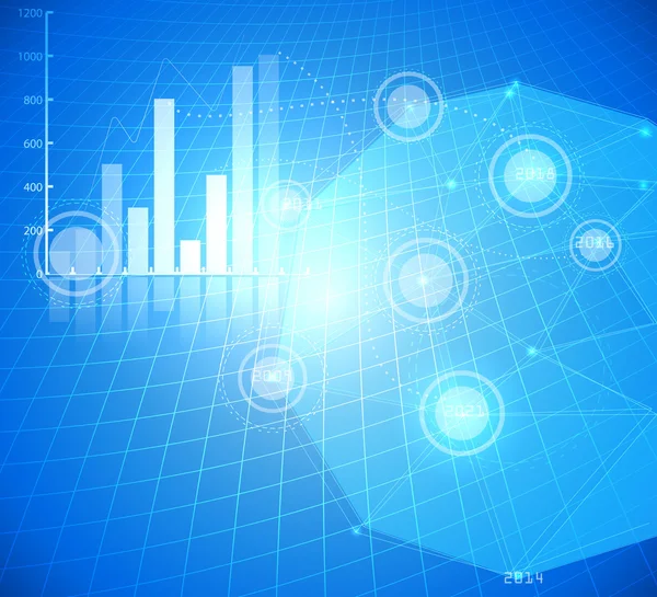 Conceitos de gráficos de negócios vector — Vetor de Stock