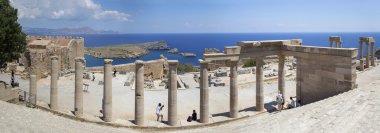Akropol Lindos Üstten Görünüm