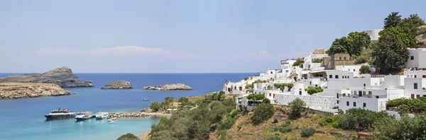 Die stadt lindos im griechischen — Stockfoto