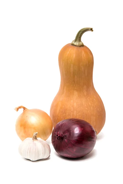 Légumes sur fond blanc — Photo