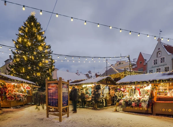 Mercatino di Natale a Tallinn — Foto Stock