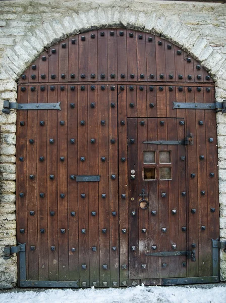 Ancient wooden gate — Stock Photo, Image