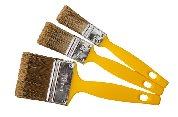 Painting brushes, isolated on a white — Stock Photo, Image