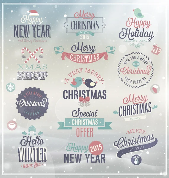 Christmas set — Stock Vector