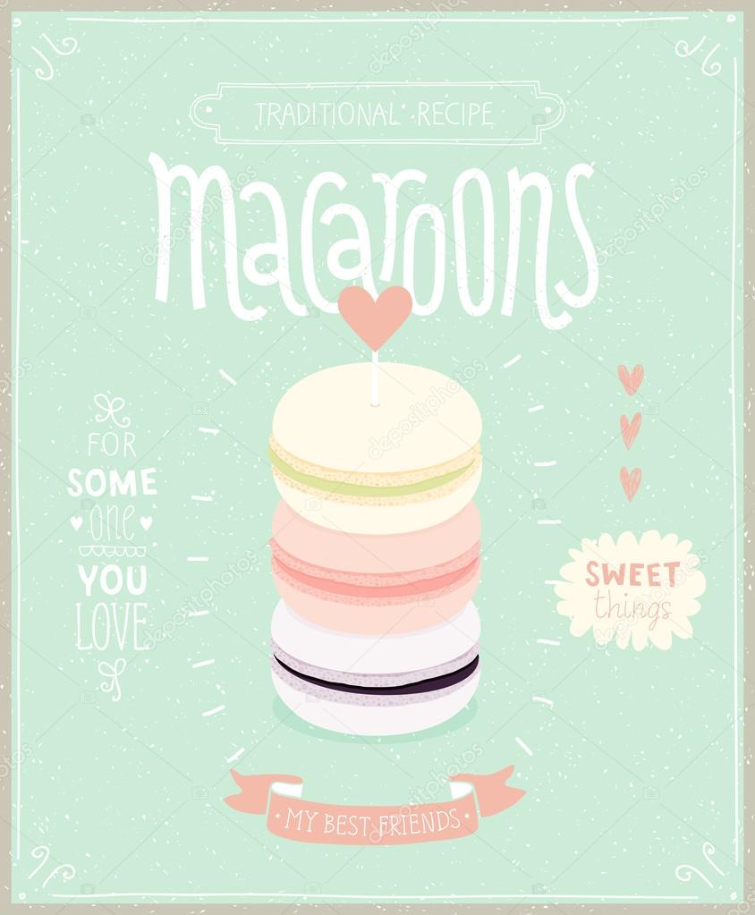 Macaroons Poster - template for your design. 