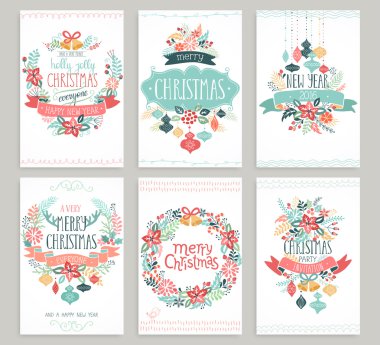 Noel elle çizilmiş kartı koymak.