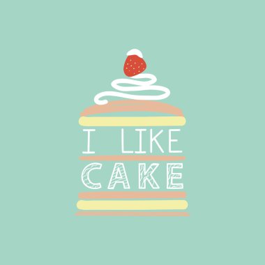 Ben pasta gibi. Şirin kart