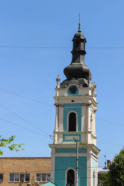 Museum van het boek Rusalka Dnestrova (voormalige bell tower kerk o — Stockfoto