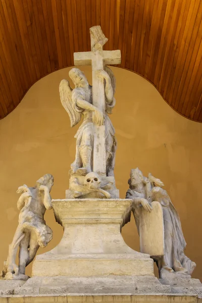 Composição escultural da Catedral Latina (Arquicatedral Basílica — Fotografia de Stock