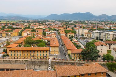 Eski kenti Leaning Tower Pisa, İtalya