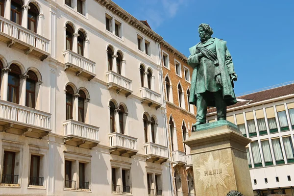 Monument of Manin in Venice, Italy — Stock Photo, Image