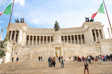 victor Anıtı turist emmanuel II. Piazza venezia, 