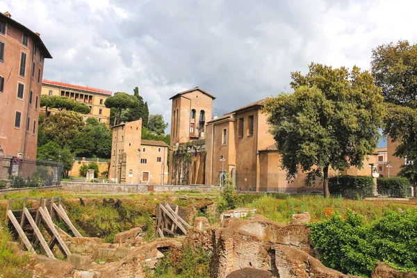 Roma, İtalya'nın tarihsel bir parçası Kazıları — Stok fotoğraf