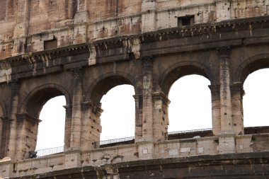 Roma, İtalya 'daki Colosseum kalıntıları.