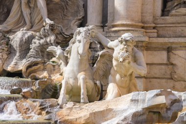 detay trevi Çeşmesi, Roma, İtalya