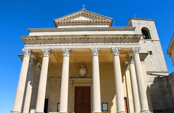 Basilica di San Marino (Basilica minore di San Marino diacono  ) — Foto Stock