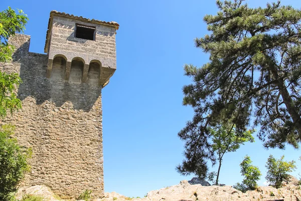 Fortress Guaita on Mount Titan. The Republic of San Marino — Stock Photo, Image