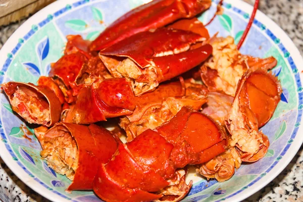 Lobster pe un fel de mâncare la un restaurant italian — Fotografie, imagine de stoc