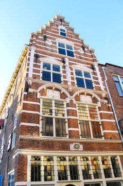 Hollandalı Gorinchem şehir güzel eski evde