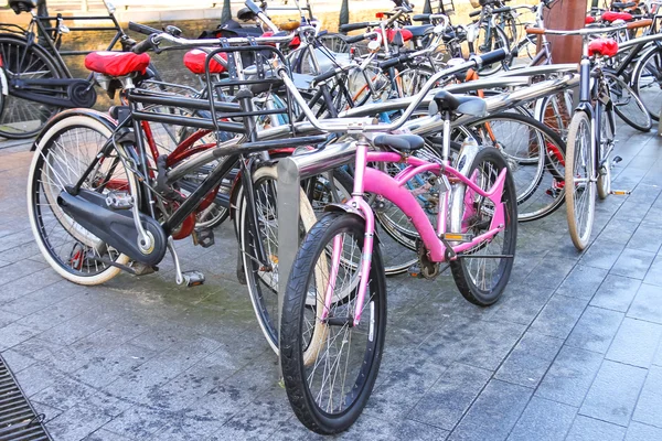 デン ・ ボッシュのオランダの町の駐車場自転車. — ストック写真