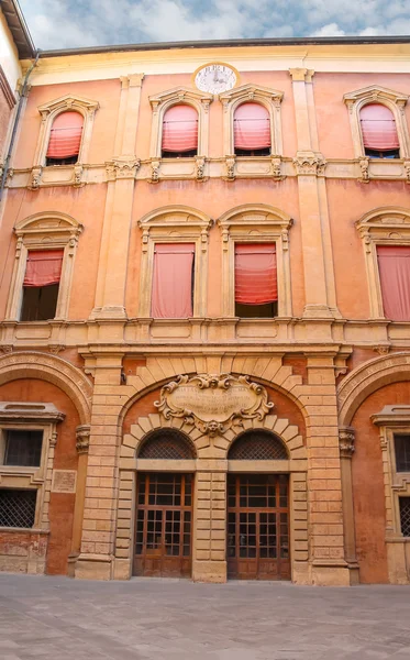 Palazzo Comunale Bologna avluda. İtalya — Stok fotoğraf