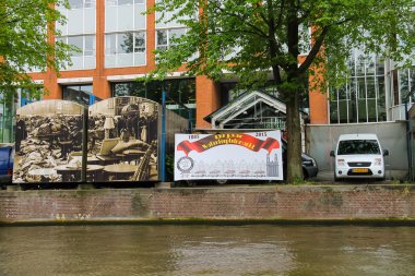 Waterlooplein piyasasında Ticaret pavyonlar tarihsel ph dekore edilmiştir.