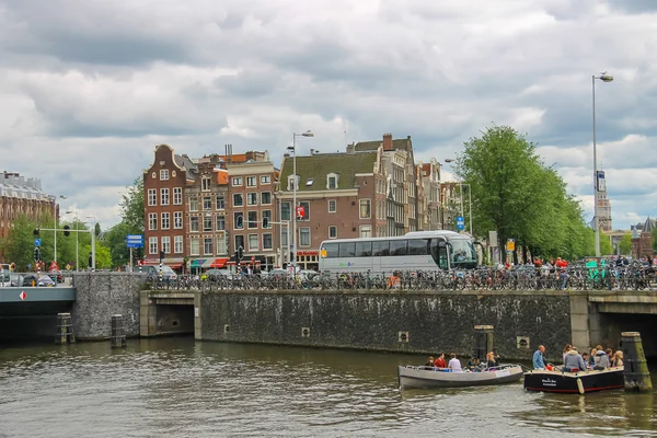 City views in the center of Amsterdam — 图库照片