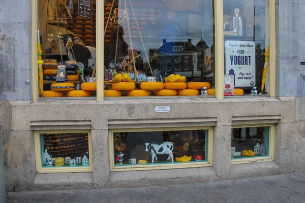 Tienda de quesos en el centro de Ámsterdam. Países Bajos — Foto de Stock