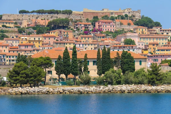 Portoferraio desde el mar, isla de Elba, Toscana, Italia — Foto de Stock