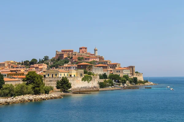 Portoferraio desde el mar, isla de Elba, Toscana, Italia — Foto de Stock