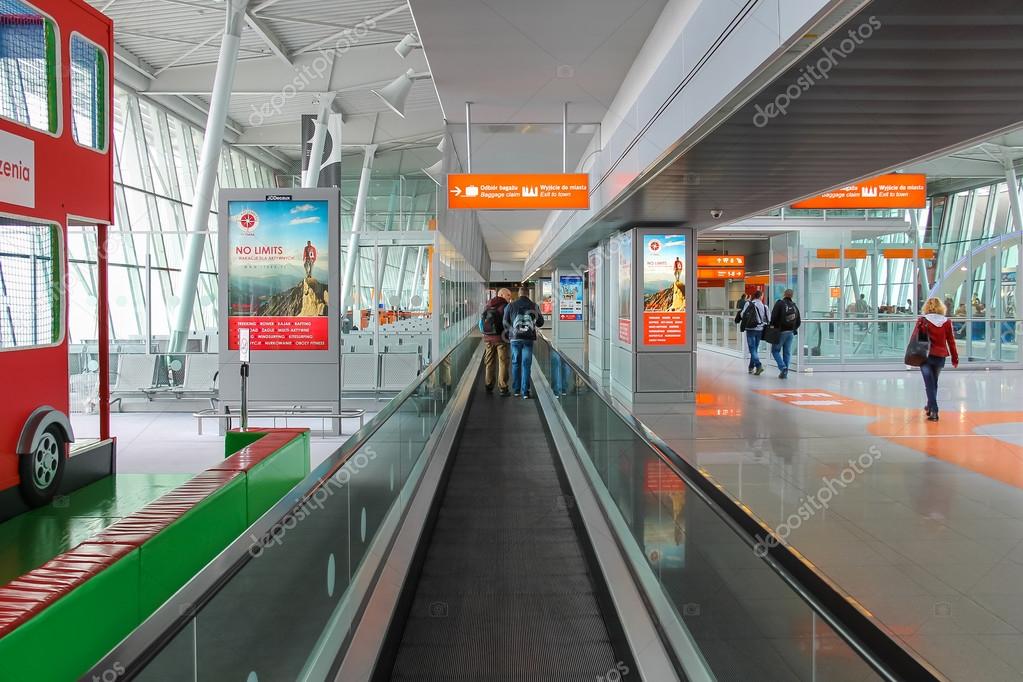 Passengers Walking Through Arrival Area Of Warsaw Chopin Airport Stock Editorial Photo C Nicknick Ko 95861844