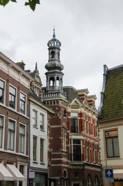 Bir sivri Haarlem, ND'nin tarihi merkezi ile eski kule