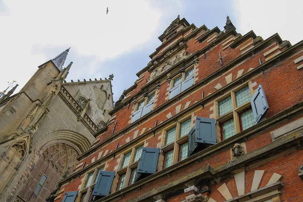 O Vleeshal (salão de carne) no Grote Markt em Haarlem. O Neth — Fotografia de Stock