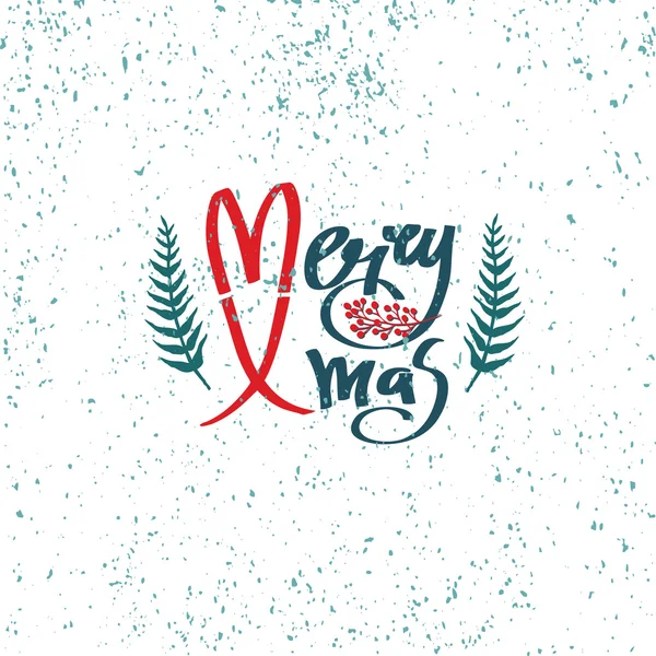 Merry Xmas design card — Stock Vector