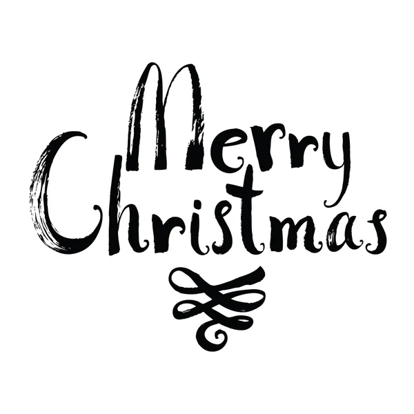 Весела різдвяна дизайнерська листівка з віньєтом — стоковий вектор