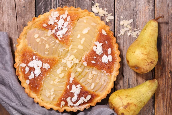 pear pie with almonds