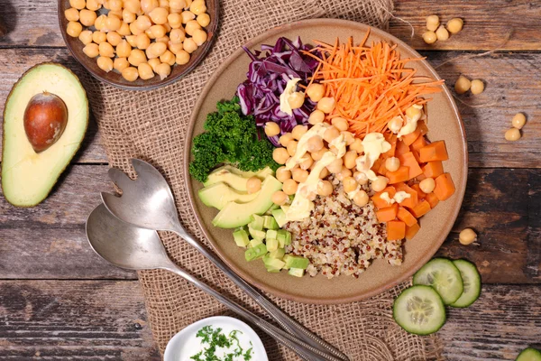 Tazón de verduras saludables —  Fotos de Stock