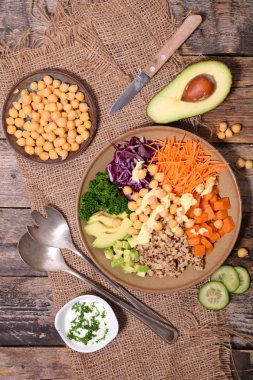 sağlıklı vejetaryen kase