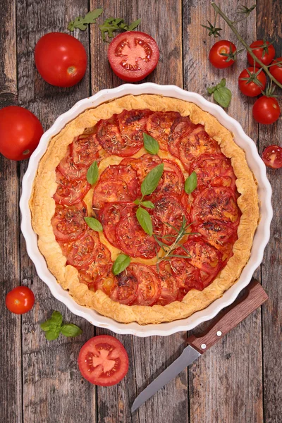 Tomaat quiche taart — Stockfoto