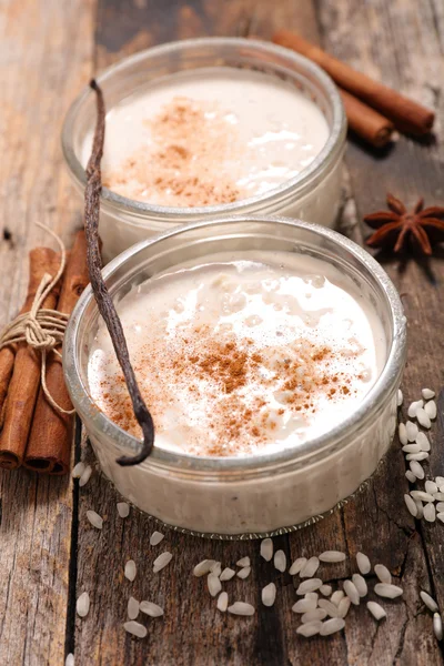 Rice pudding with spices — Stock Photo, Image