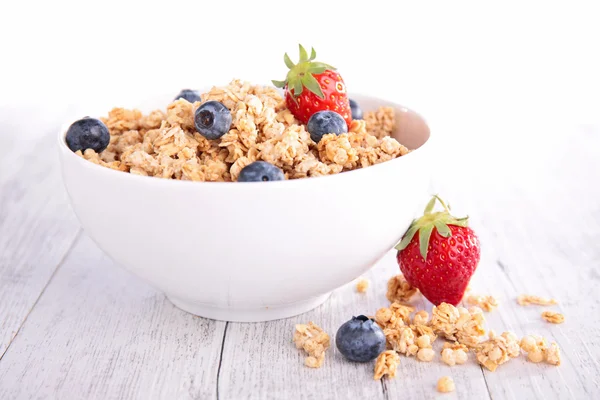 Gesundes Frühstück mit Cornflakes — Stockfoto