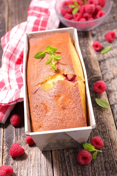 Süßer Himbeerkuchen — Stockfoto