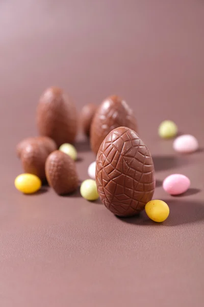 Oeufs de chocolat de Pâques — Photo
