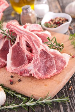 raw lamb chop